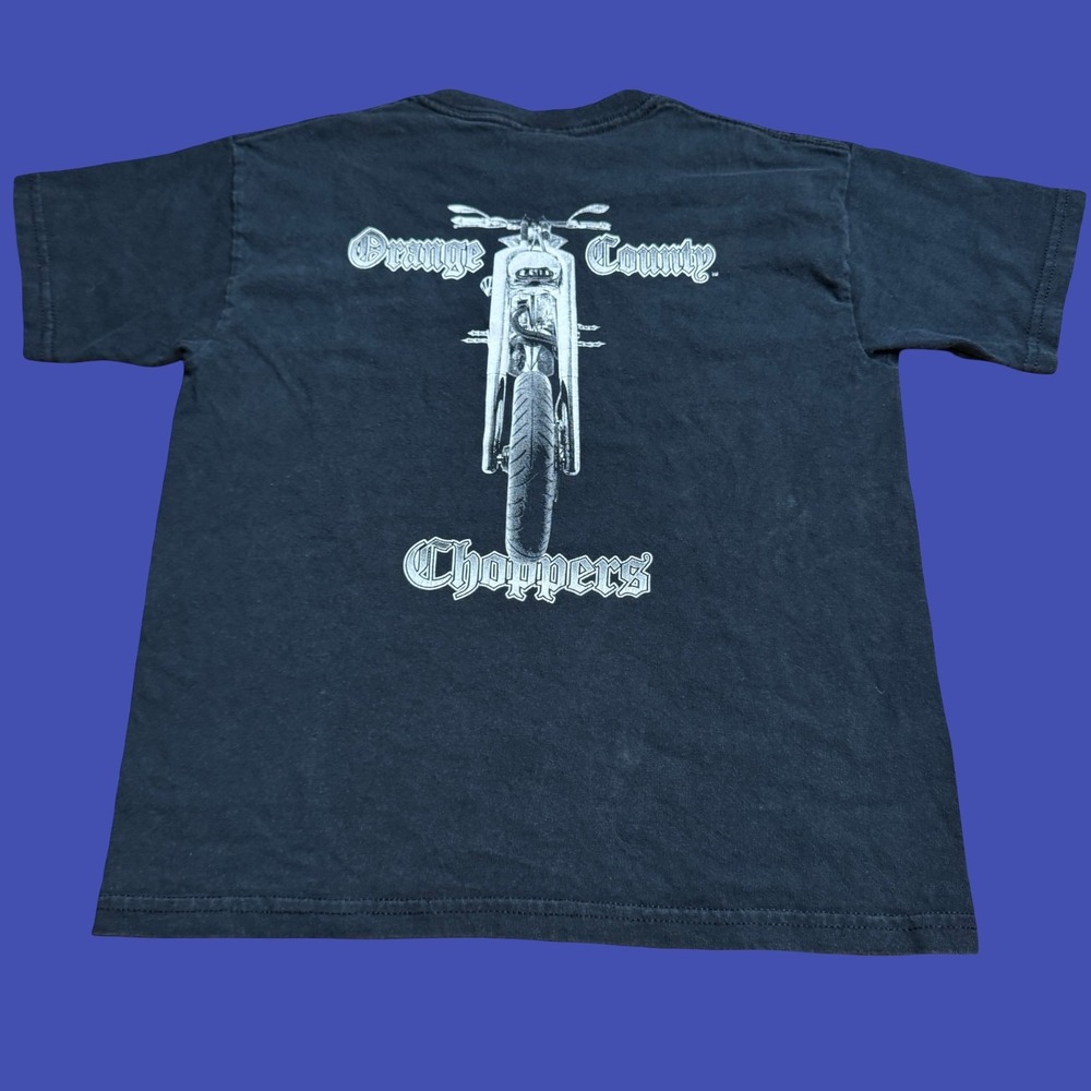 Vintage Orange County Choppers T Shirt Youth Small Biker Motorcycle Y2K